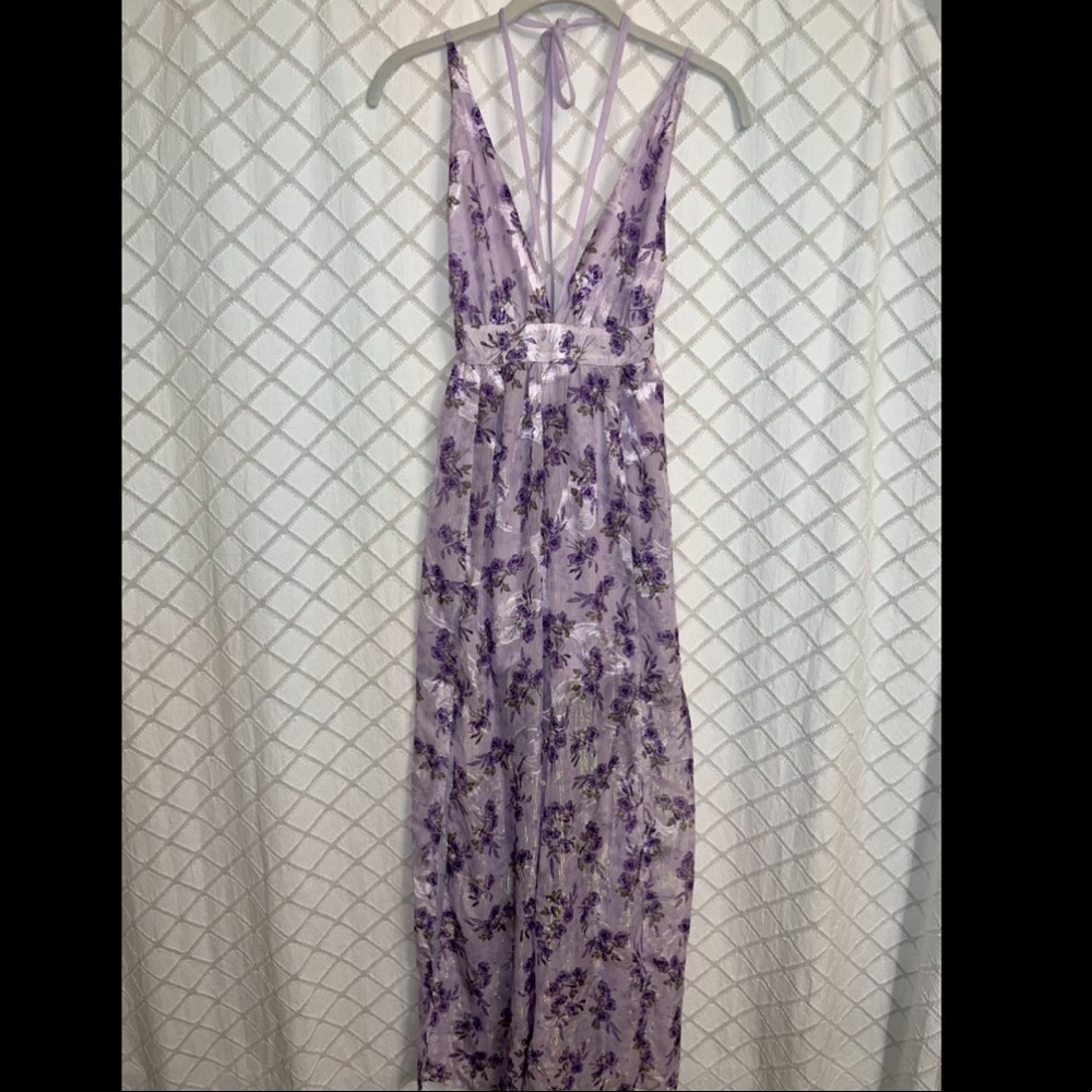 Purple maxi dress